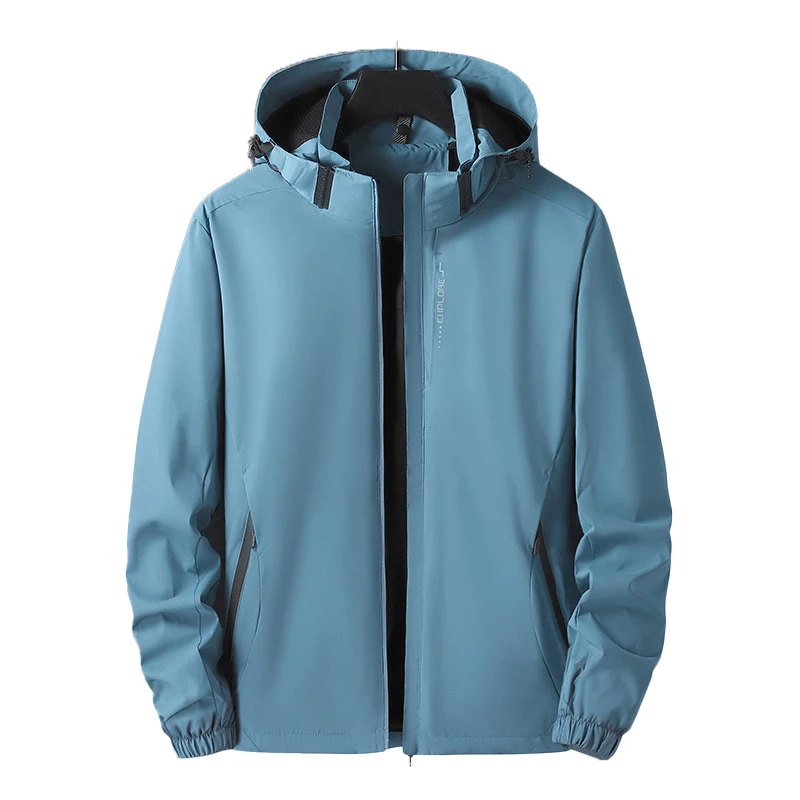 Горячая распродажа OEM тонкий однослойный ветрозащитный большой размер дышащий спортивный уличный солнцезащитный пиджак для женщин Мужская куртка