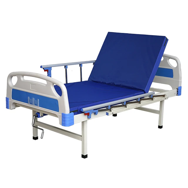 
Medical Bed Manufacture Two Cranks Function Manual Hospital Bed Patient Bed For Sale 
