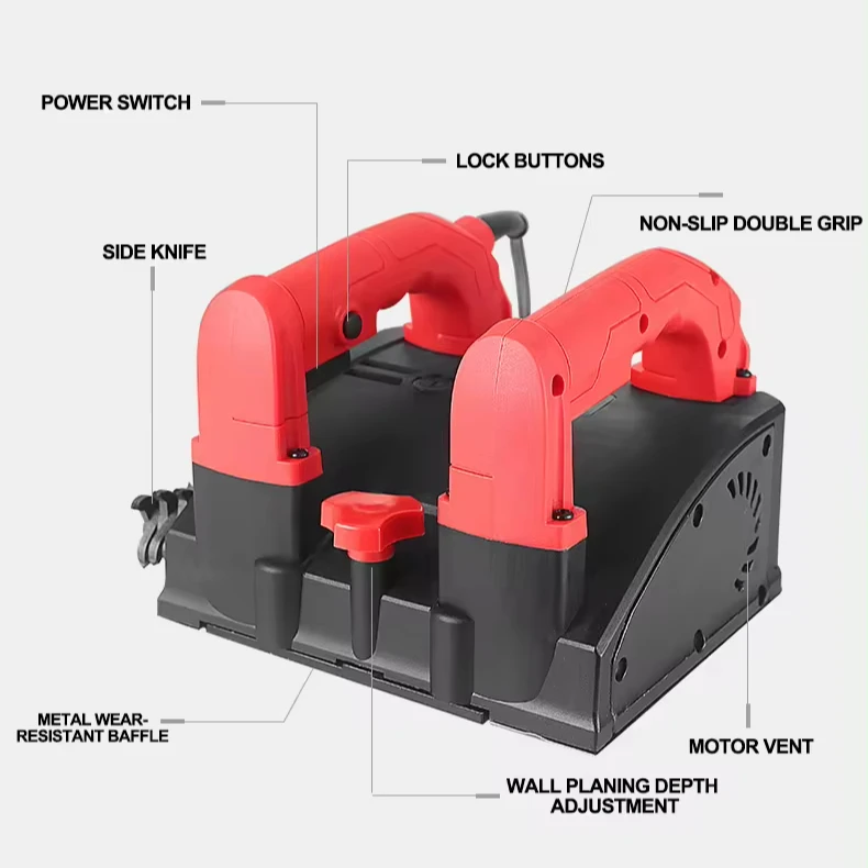 Yingling Concrete Planer Sander Adjust Speed Planer Blade Grinder wall Planing Machine For Wall