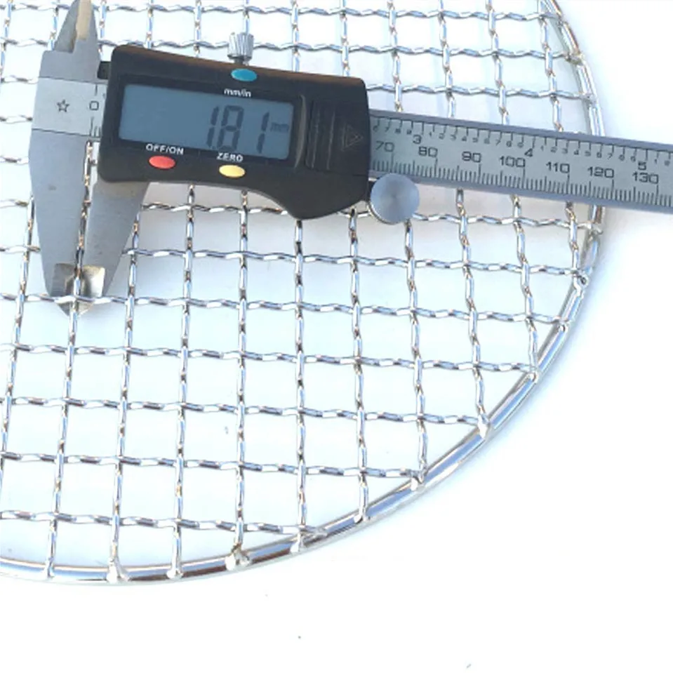 Hot sale grill indoor and outdoor charcoal fire galvanized wire mesh round disposable barbecue net