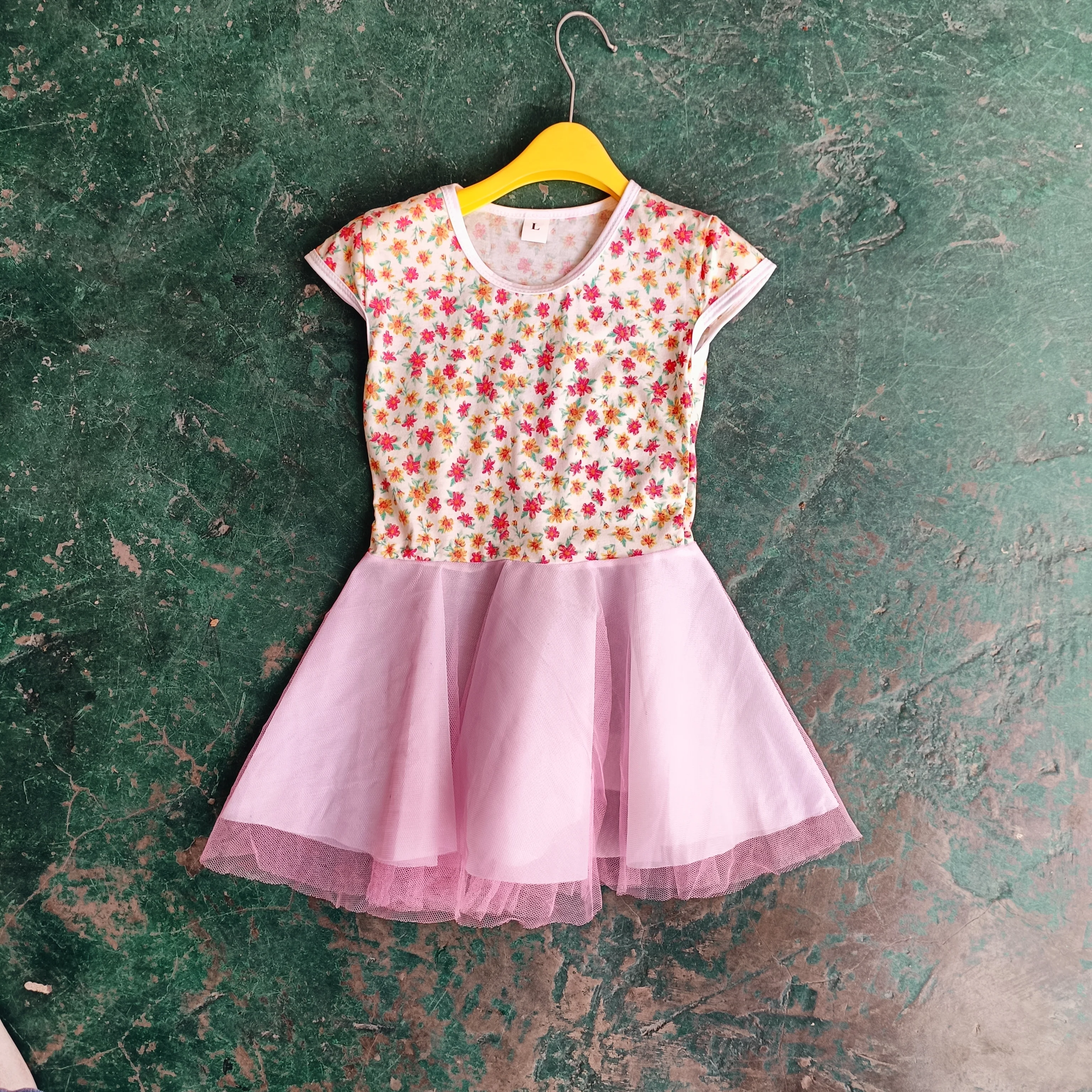 Long Sleeve Casual Vintage Dress for 2-6 Years Breathable Sustainable Knitting V-Neck Dress for Spring Autumn Wholesale ODM