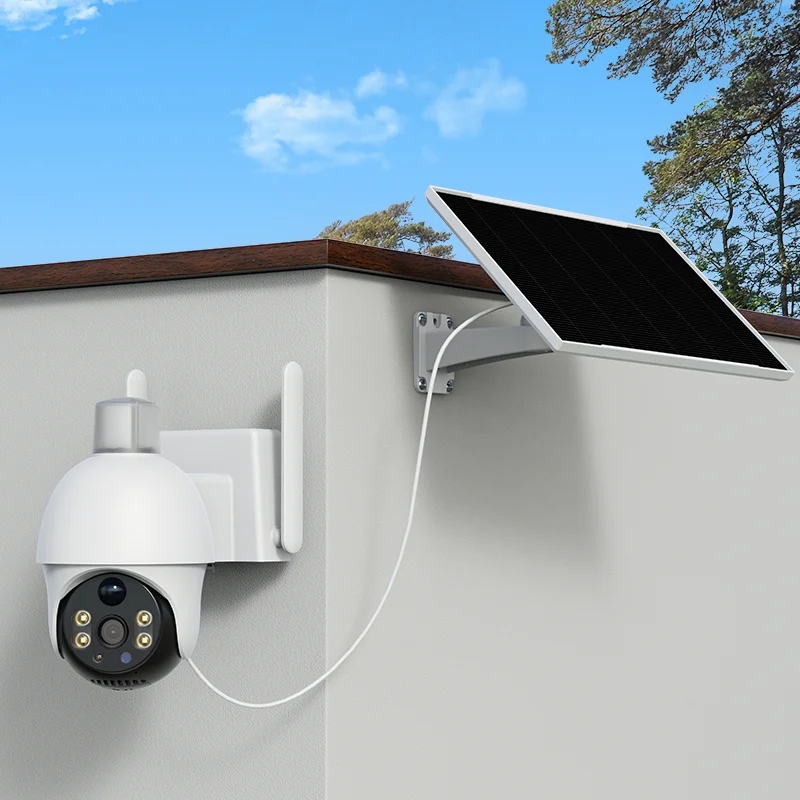 Exhibition IS C Hot Sell America 4G Version 18650 battery 3MP Motion Tracking Starlight Color Night Vision Sim Card Solar Camera