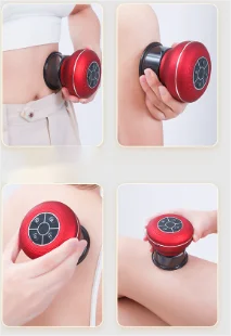 Led Light Face Neck Body Lifting Massage Brush Microcurrent Guasha Electric Meridian Massager