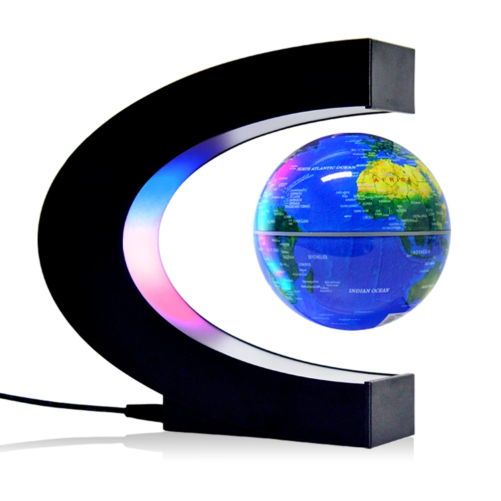 2023 New Design School Supplies Rotating Magnetic Levitation Floating Globe for Teaching Resources Office Desk Decoration