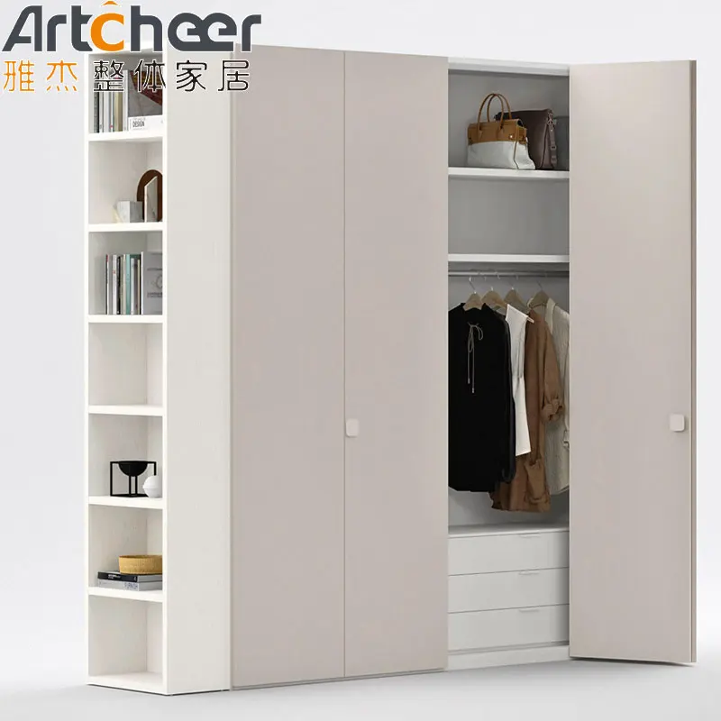 Midcentury Foshan Clothes Drawer Sliding Door Wardrobe With Manufacturer Price