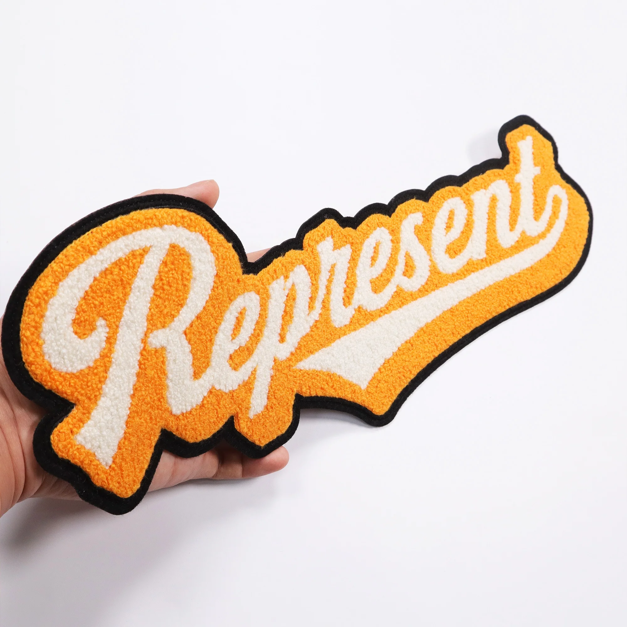 Custom Sew On Chenille Patches Hoodies Free Samplepatch Logo Jacket Iron On Embroidery Towel Chenille Letter Patches