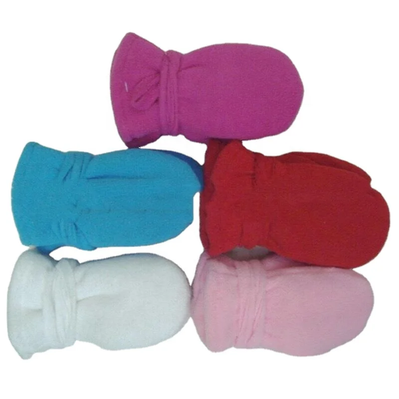 cheap wholesale custom baby fleece mitten glove with