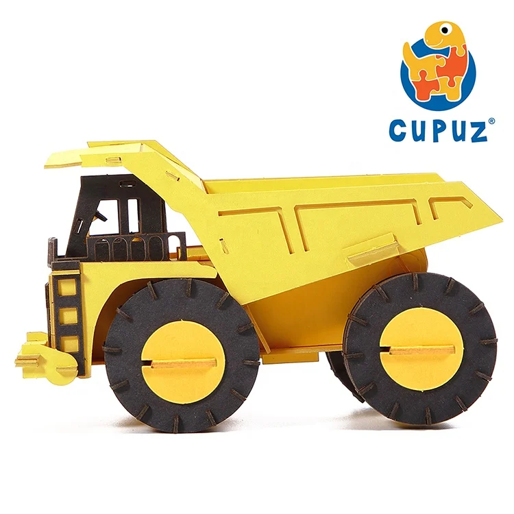 
Improve IQ educational toy truck 3d car model game puzzle for children 