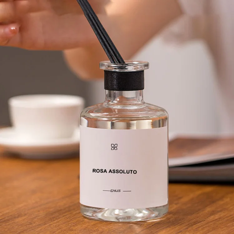 CNUS 180ml Scent Air Fresh Reed Diffuser Pure Wsterless Essential Oil Machine Flavors Reed Diffuser