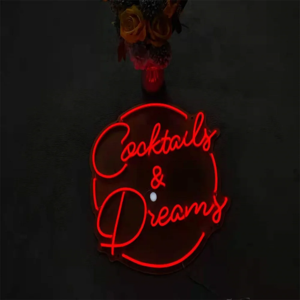 Drop Shipping 50cm Electronic Custom Made Pvc Glass Silicone Led Light Letters Wedding Mr&mrs Led Neon Sign