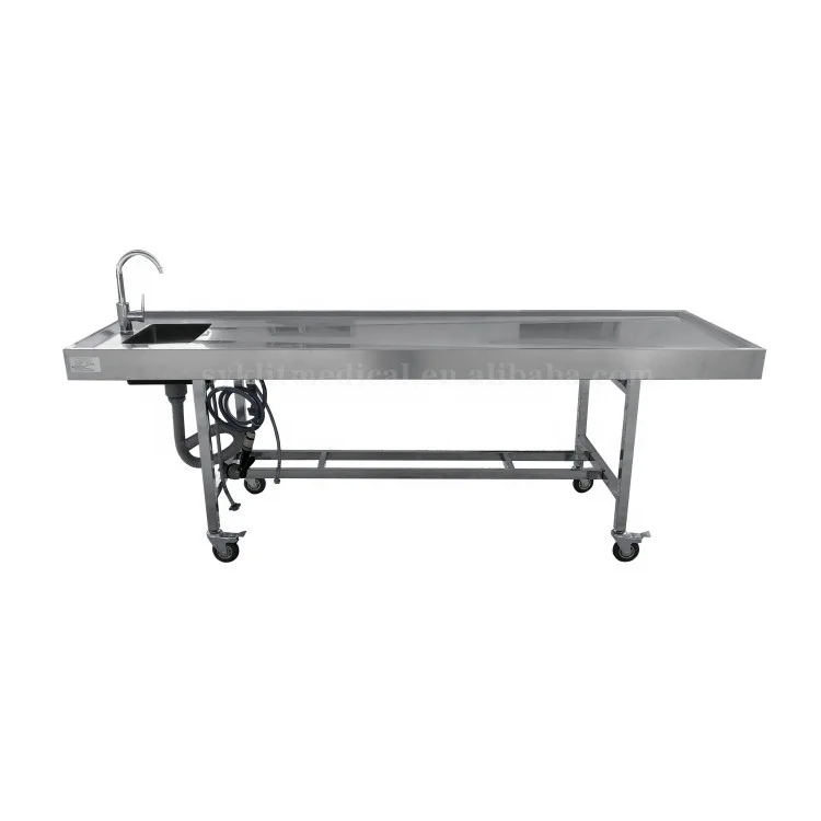 KLTJY680 Stainless Steel Embalming Table