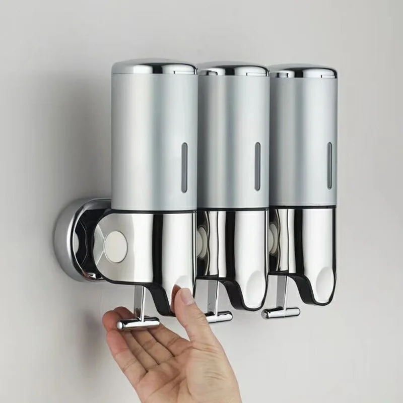 A2469  Bathroom Trolley Soap Container Box Foaming Bottle Liquid Dispensers Hanging Wall Mounted Hotel Soap Dispenser