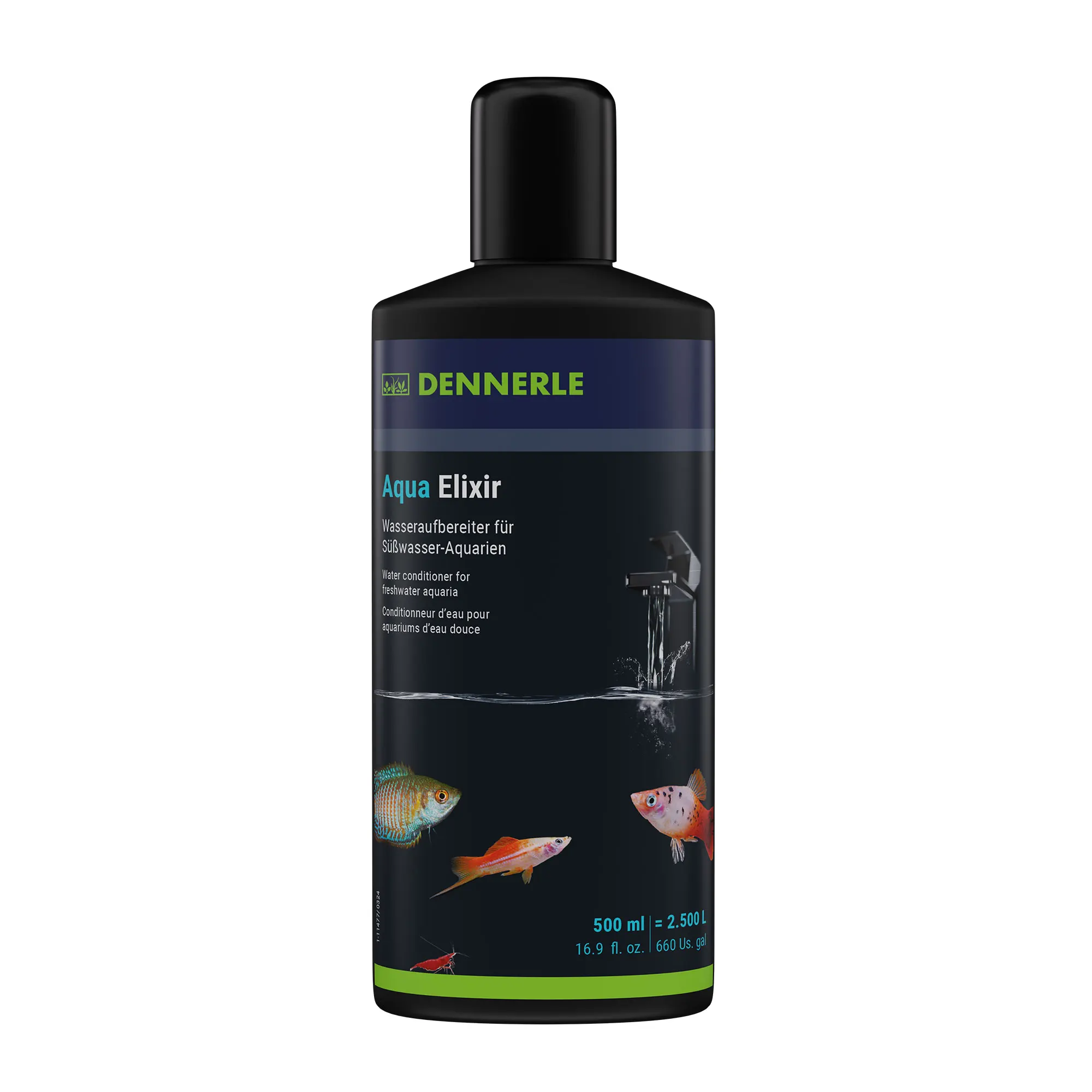 DENNERLE Aqua Elixir 500 ml Water Care Fresh Neutralizes Dangerous Chlorine And Chloramines Water Tank Care For Aquarium
