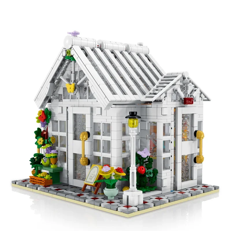 Mk XMORK Plastic Blocks MOC Beautiful City House Architecture Building Bricks Kids Toy for Children Girl Boy Birthday Gifts