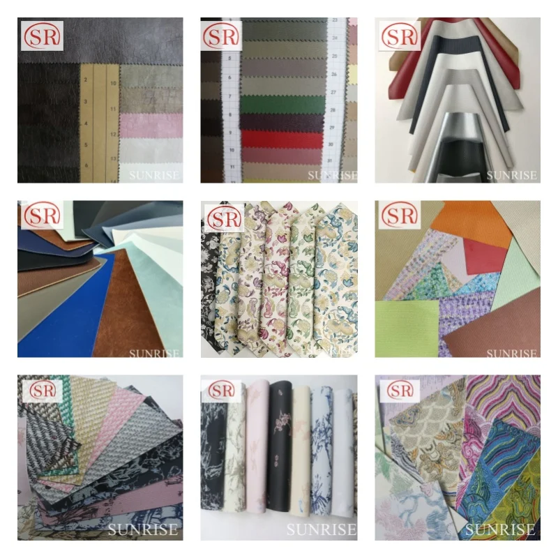 PVC Leather Fabric Furniture Sofa Muti-purpose Faux Soft Polyvinyl Chloride Synthetic Leather Material China Manufacturer Bags