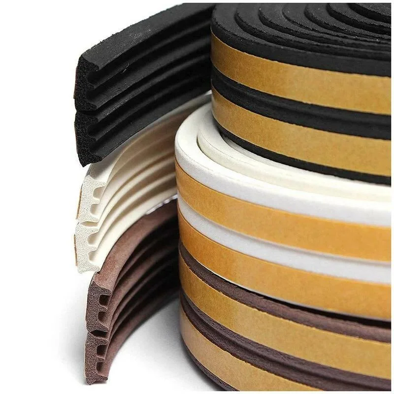 self adhesive EPDM foam rubber door seal weather strips sealing strips