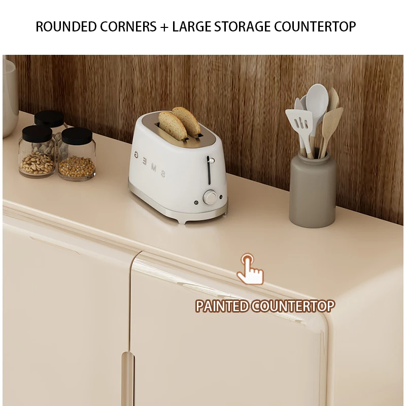 Wooden modern Sideboards Buffet Cabinets drawer storage cream color sideboard cabinet in dinning room