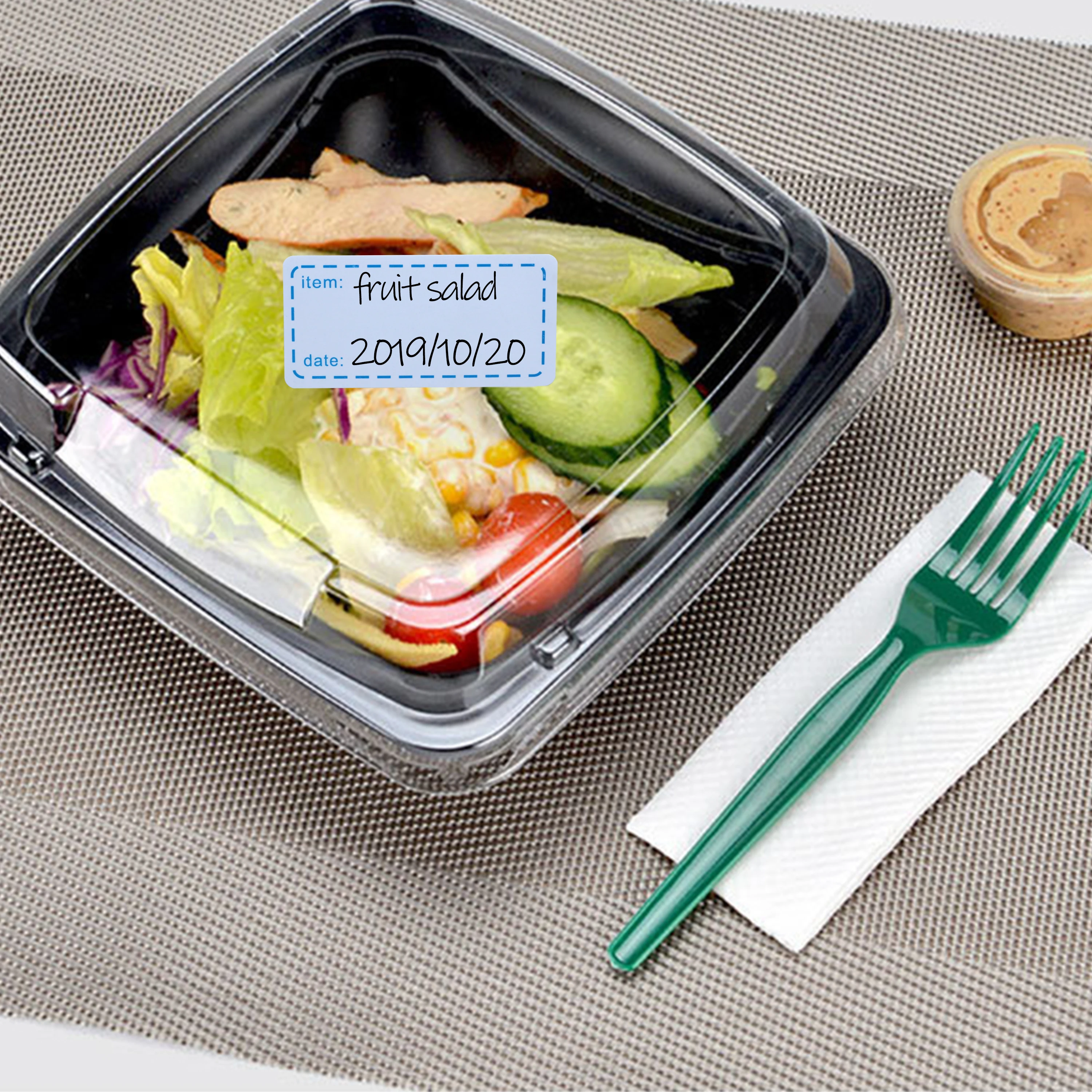 Hybsk 500pcs Removable Storage Stickers Freezer Labels 1 x 2 Inch Waterproof Oil-Resistant Refrigerator Kitchen Labels