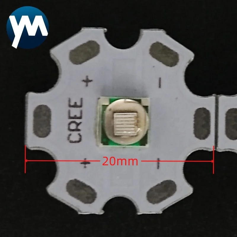 SMD 5050 XML светодиодный Диод T6 8 Вт 10 фонарик чип 395NM УФ высокой мощности Светодиодный излучатель