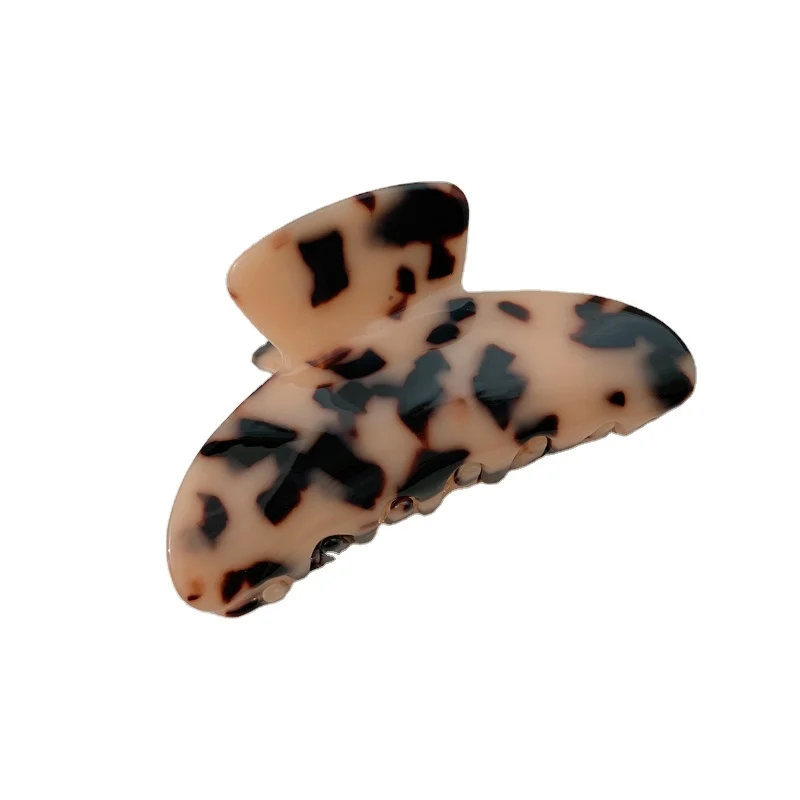 New Hair clips Accessories Makeup Styling Tools Geometric Square Tortoiseshell Leopard Print Acetate Claw Clips For