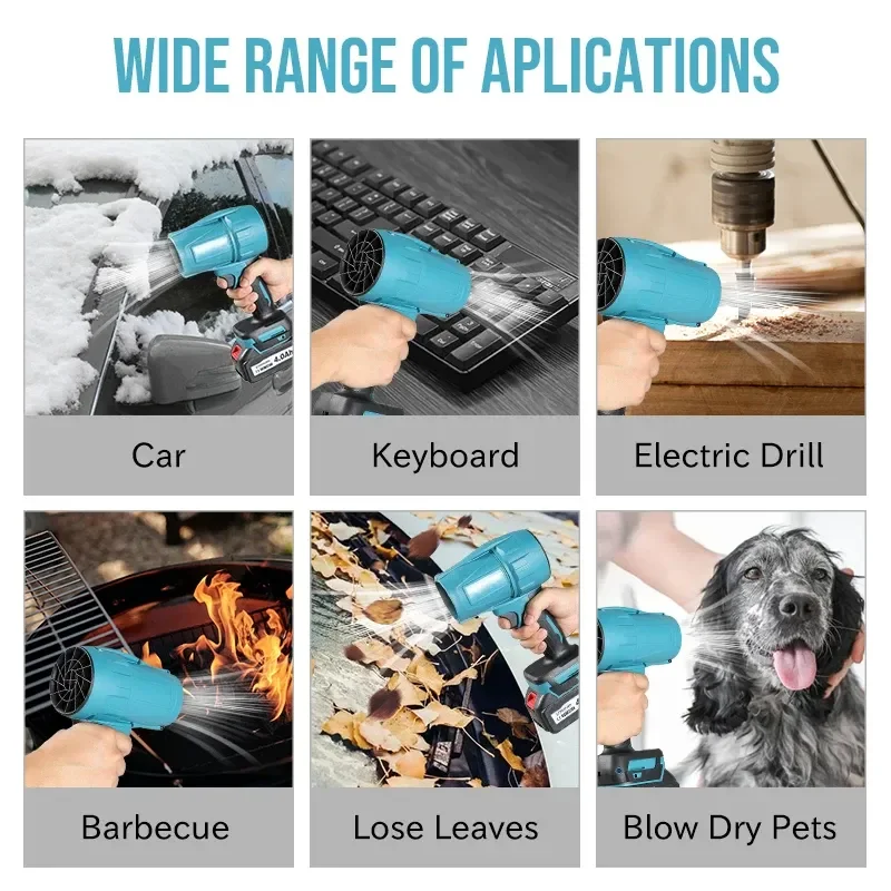 Brushless air blower leaf high pressure air blower for cars mini jet air blower for snow blowing Leaves