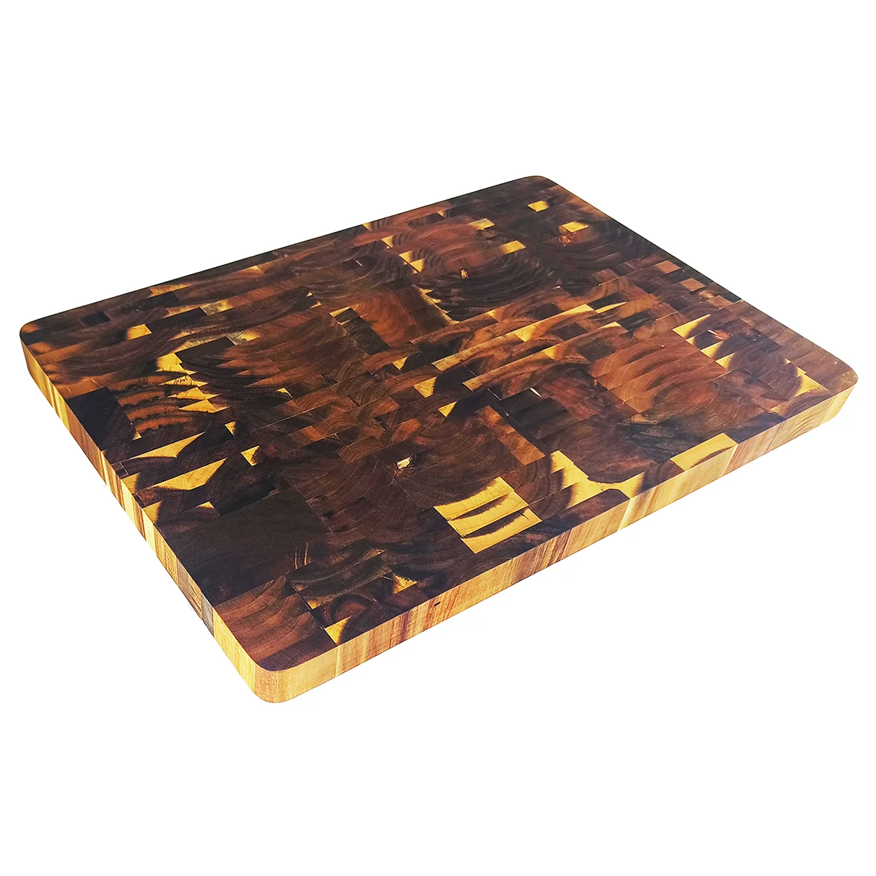 Manufacturer Custom Large Thick Acacia Wood  End Grain Cutting Board Kitchen Rectangle Wooden Butcher Block Chopping Kitchenware