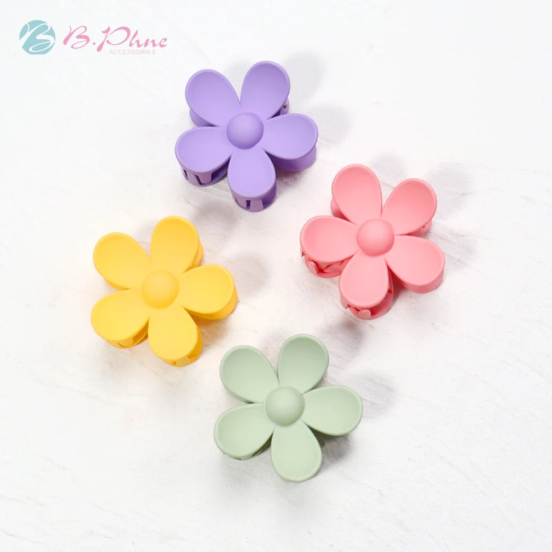 2022 новый дизайн, милый разноцветный матовый пластиковый зажим для волос ярких цветов для женщин, акриловый пластиковый матовый зажим для волос