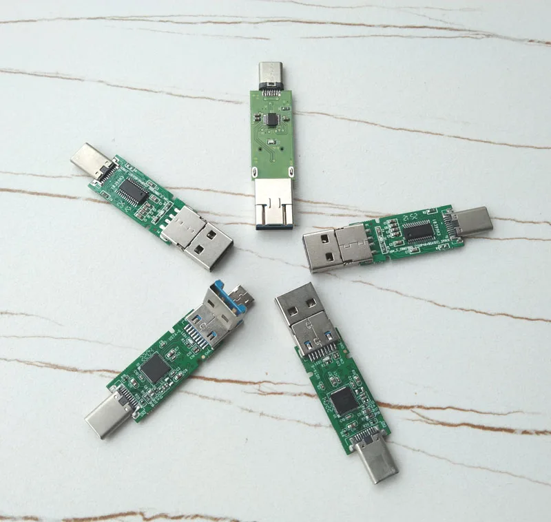 wholesale customized 4GB 8GB 16GB 32GB 64GB 128GB 3 in 1 Type-C Micro USB OTG Memory Chips for smart phones