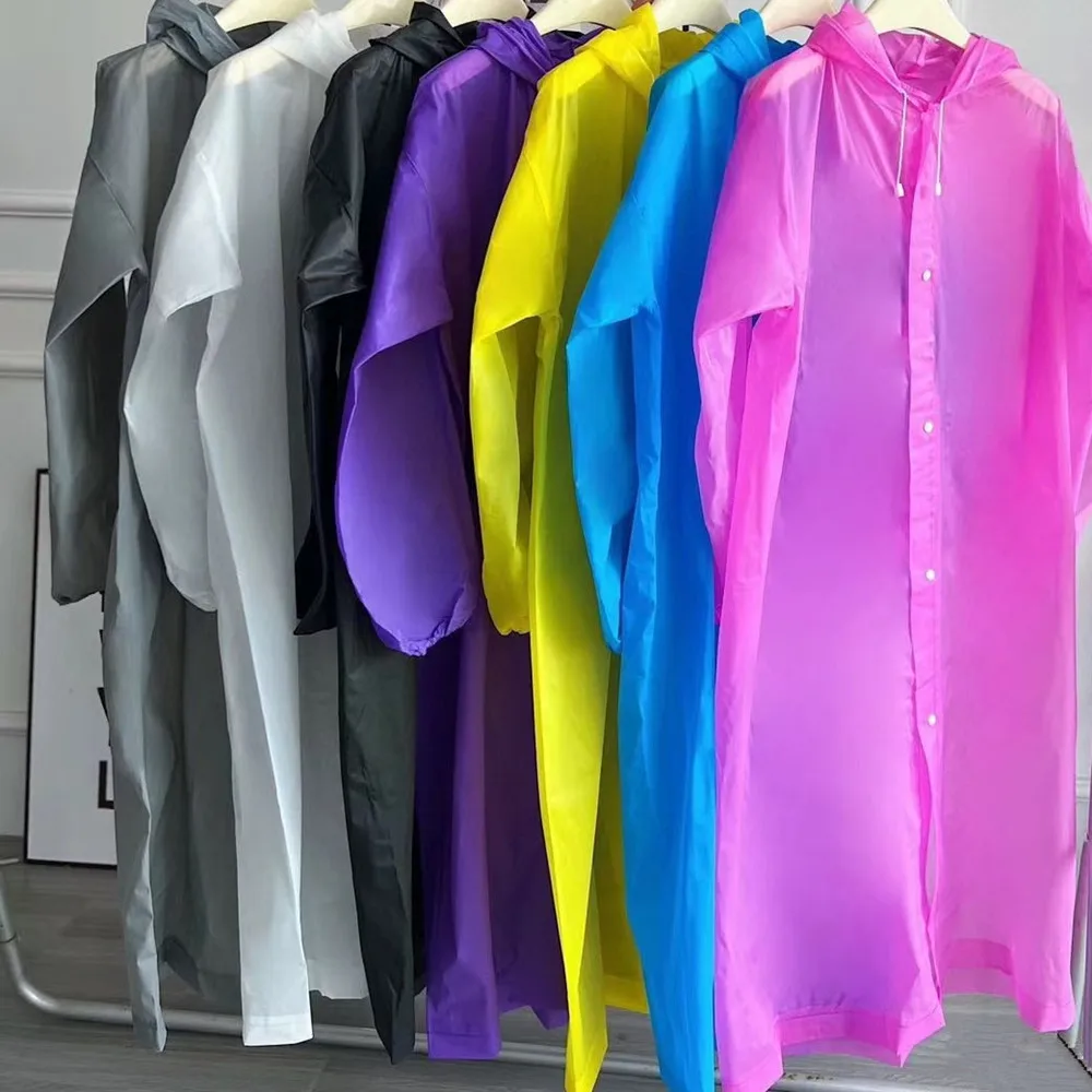 Adult Summer Disposable Waterproof Raincoat for Travel and Outdoor Activities for Hiking