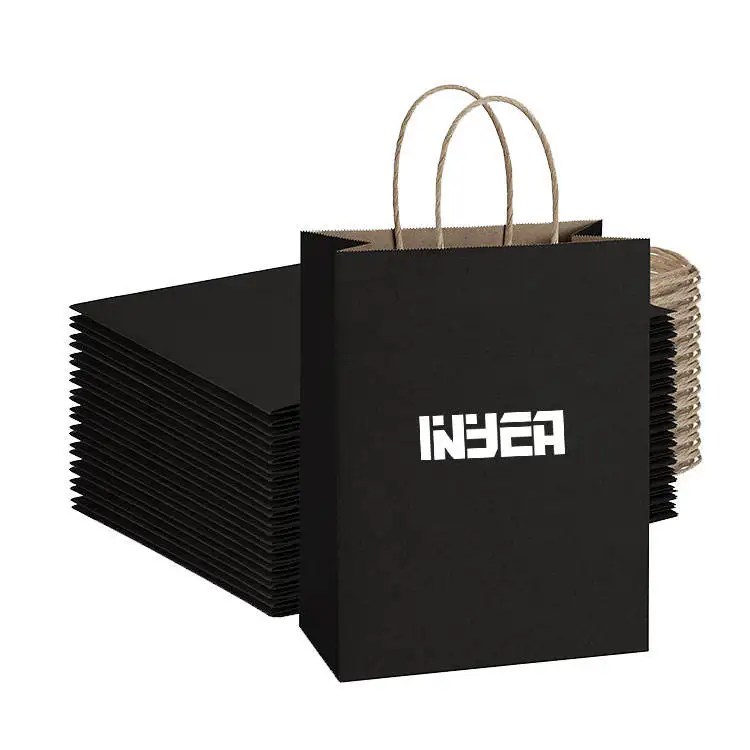 Factory Price Small Size Shopping Gift Bag Colorful White Brown Kraft Paper Bags