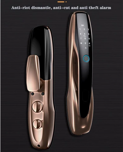 Замок врезной цифровой для дома и гостиницы, умный замок с разблокировкой, с камерой, автоматическая разблокировка