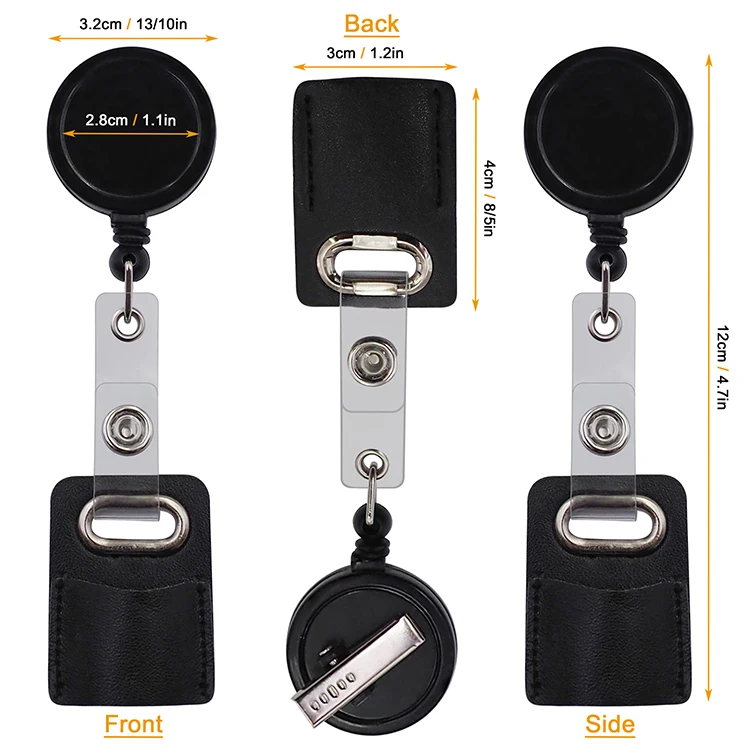 Катушка для бейджа с держателем для ручки медсестры, оптовая продажа, прочный АБС-пластик, выдвижной зажим «крокодил», набор id-карт йо