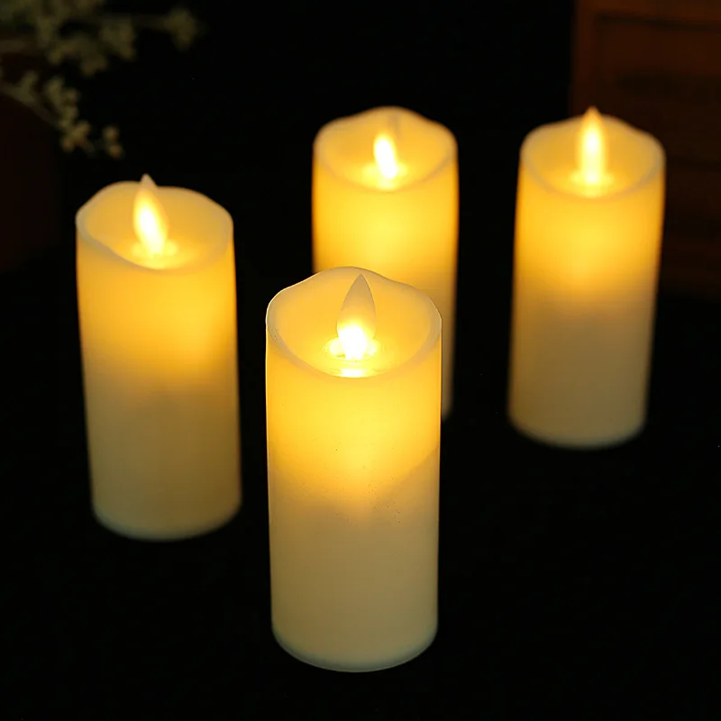 Valentines LED Candles, Realistic and Bright Flickering Bulb Battery Operated Flameless LED Tea Light, Wedding Candle Lights