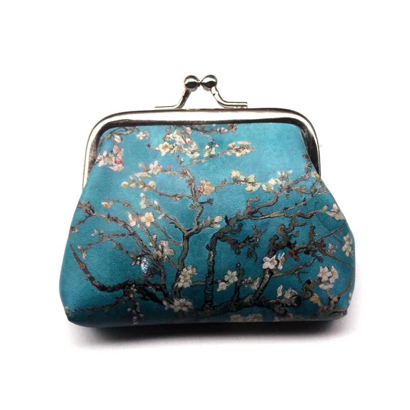 Cheap Custom Printing Promotional Coin Bag Vintage Metal Clip Coin Purse