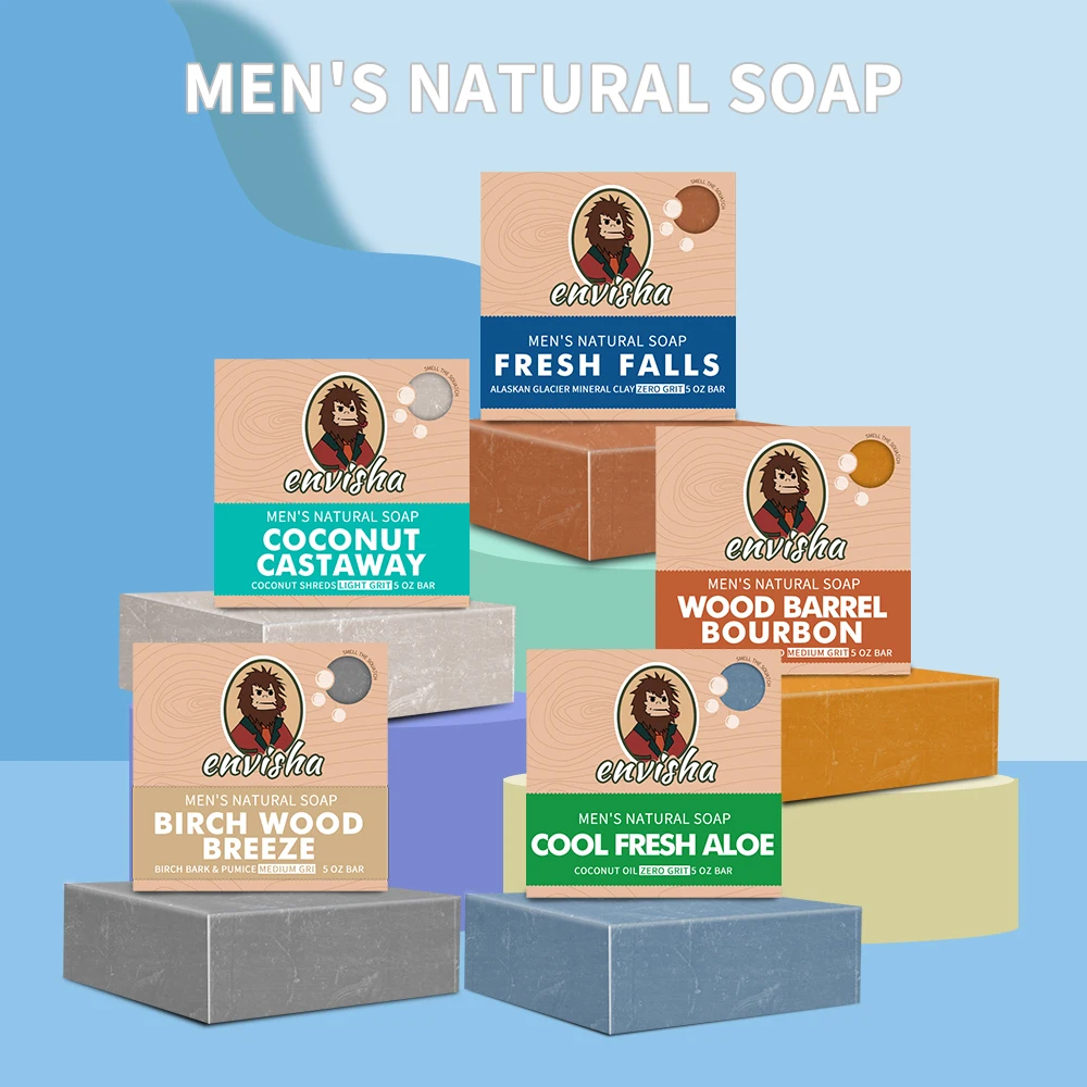 Natural Long Lasting Fragrance Moisturizing Shea Butter Handmade Body Bar Soap For Men Face Hand Body Wash