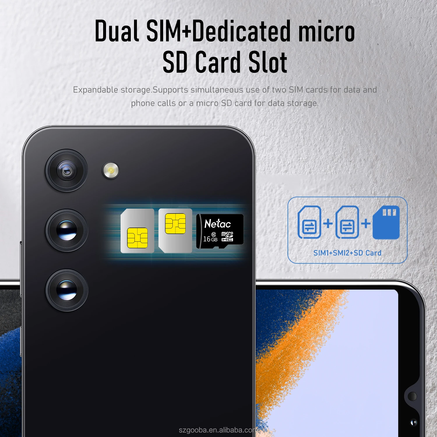 Charming S23 Ultra Original Smartphone Supports MP3&Face Recognition Smartphone Now Buy One Phone and Get One Earphone Free