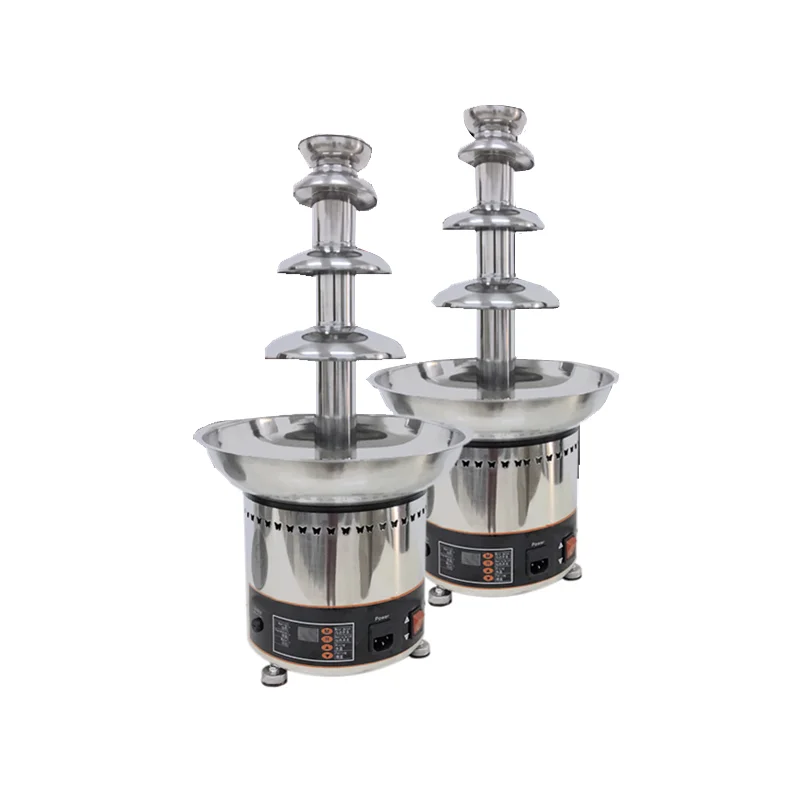 4-Tiers Electric Mini Chocolate Fondue Fountain Making Machine Price