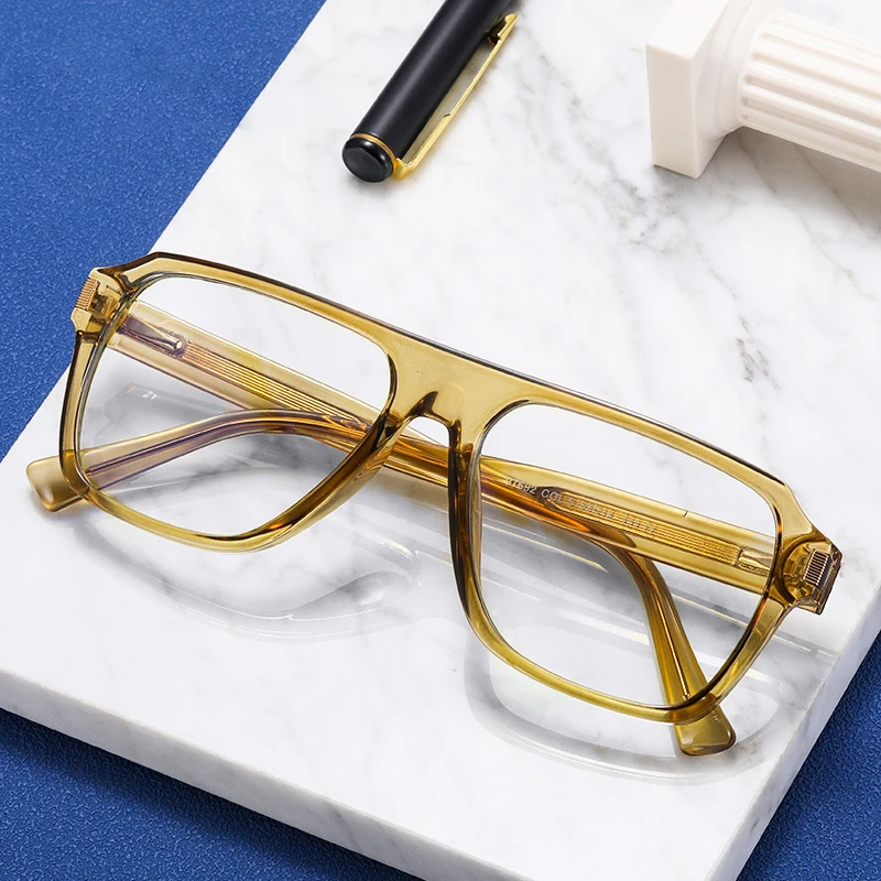97692 Finewell Luxury TR90 Computer Eyeglasses Frame Print Logo spring hinge Optical glasses wholesale for men