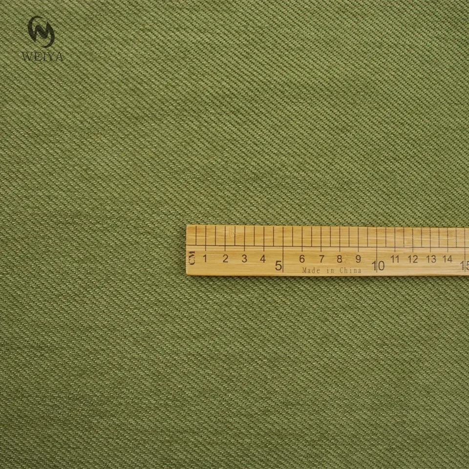 Fall winter suit pants cloth warm microfiber soft noodle thick twill spandex poly chenille blended fabric
