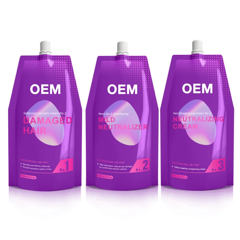 Wholesale Private Label Long Lasting Curling Perm Cream Hair Rebonding Lotion Wave Natural Salon Professional Curly Hair Perm