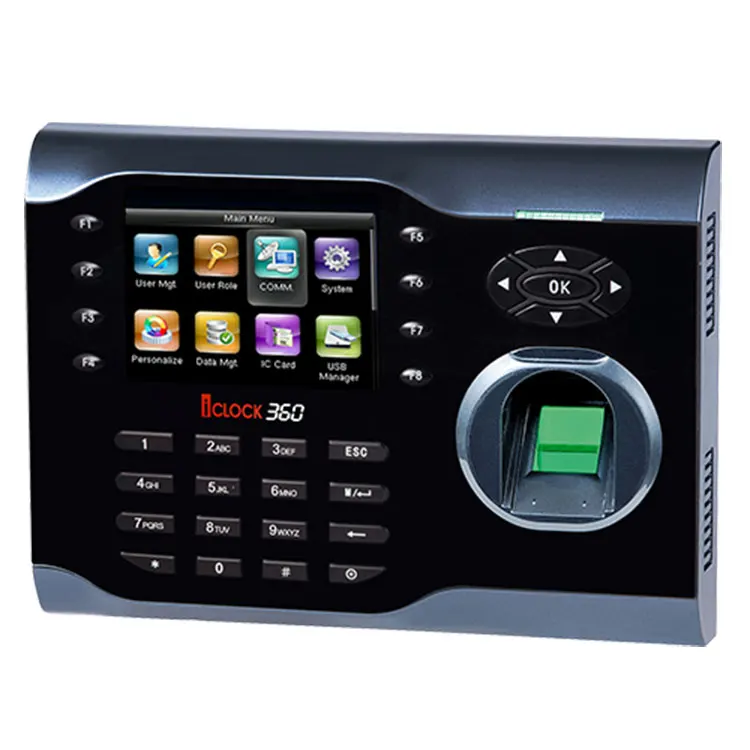 Программное обеспечение ZK Iclock360 биометрический считывающий отпечаток пальца время посещения рабочего времени устройство записи часов для сотрудников