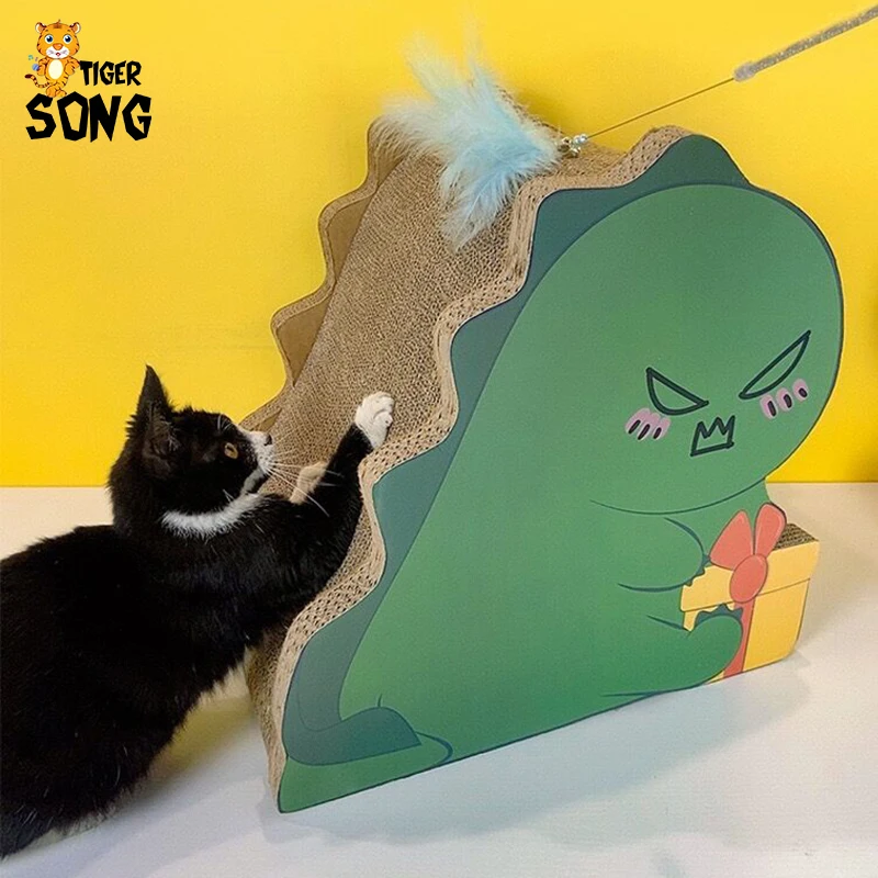 Cardboard Recyclable Corrugated Factory Eco-Friendly Paper Carboard Toy Mounted Cat Scratcher