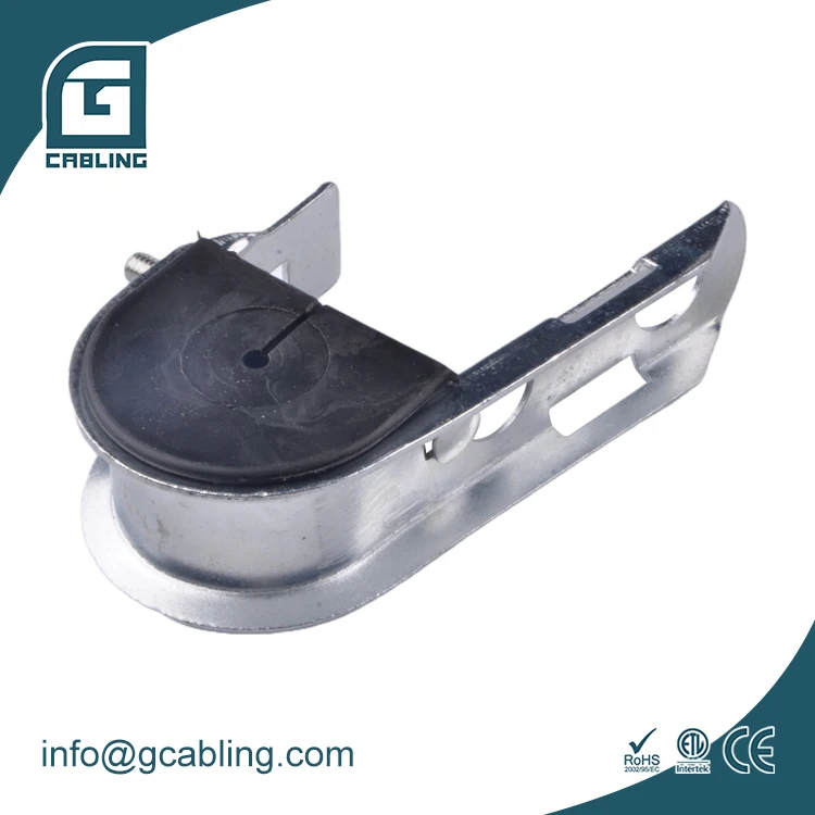 Gcabling Overhead line J hook Suspension Clamp for ADSS cable J hook anchor clamp