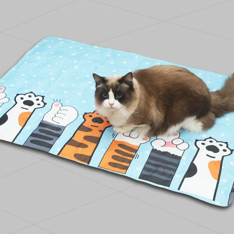 Wholesale Waterproof Foldable Portable Pet Sleeping Mat Summer Pet Dog Cat Cool Gel Mats Pads