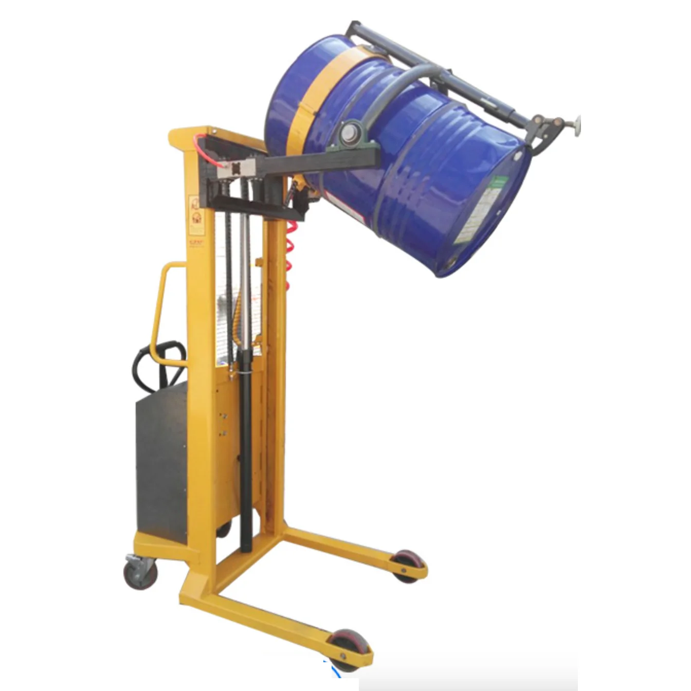 350KG pneumatic hydraulic oil drum stacker loading truck small transport tool lift machine explosion-proof oil drum dump truck