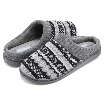 Womens Memory Foam Knit Slippers