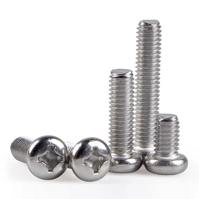 Factory direct sales stainless steel DIN7985 cross recessed pan head machine screws