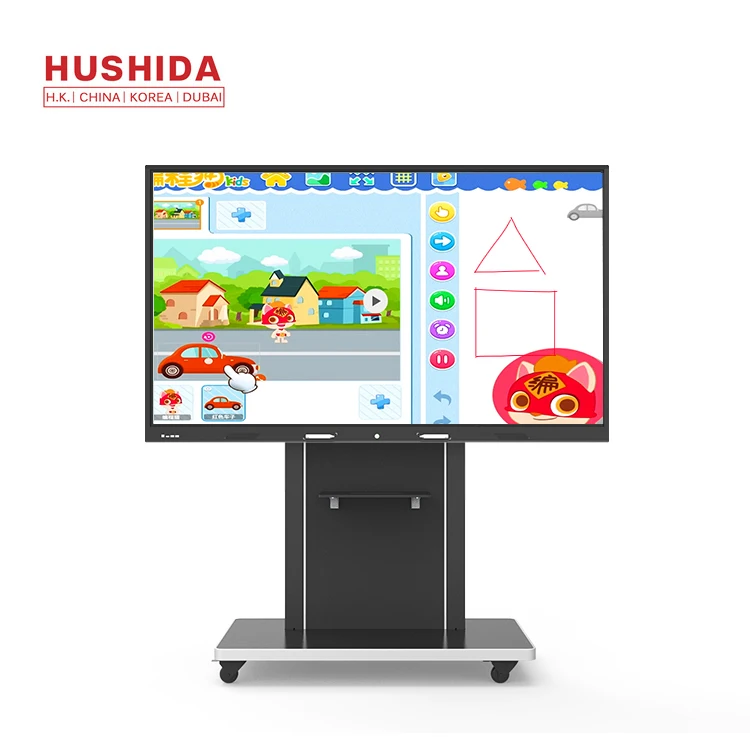 55 inch interactive electronic writing board portable smart whiteboard