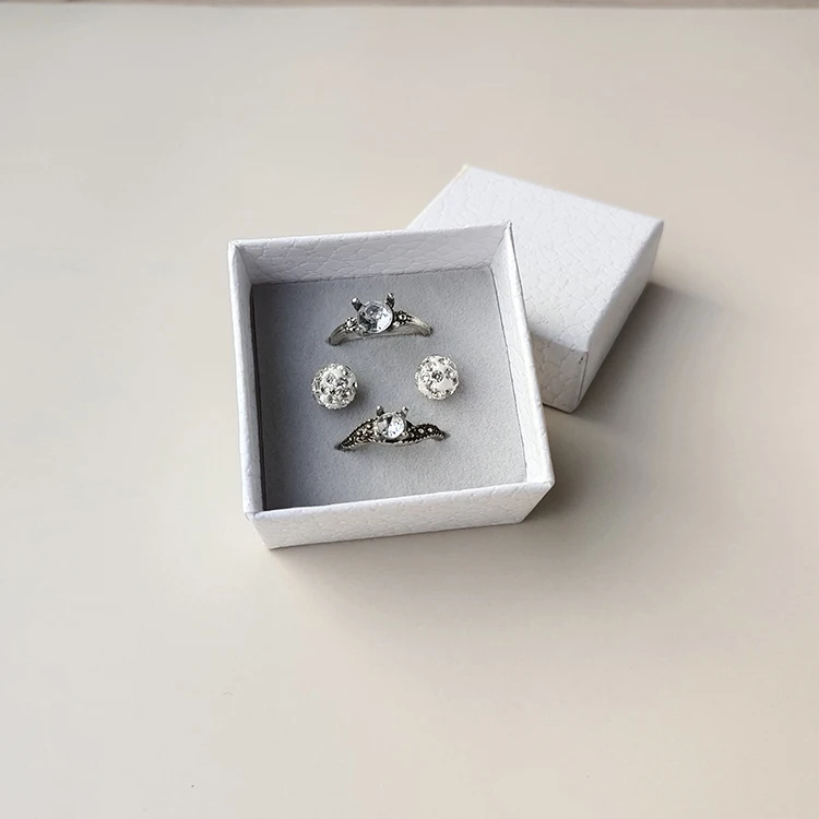 
Custom Paper Necklace Ring Earring Bracelet Jewelry Packaging Box Jewelry Boxes Package 