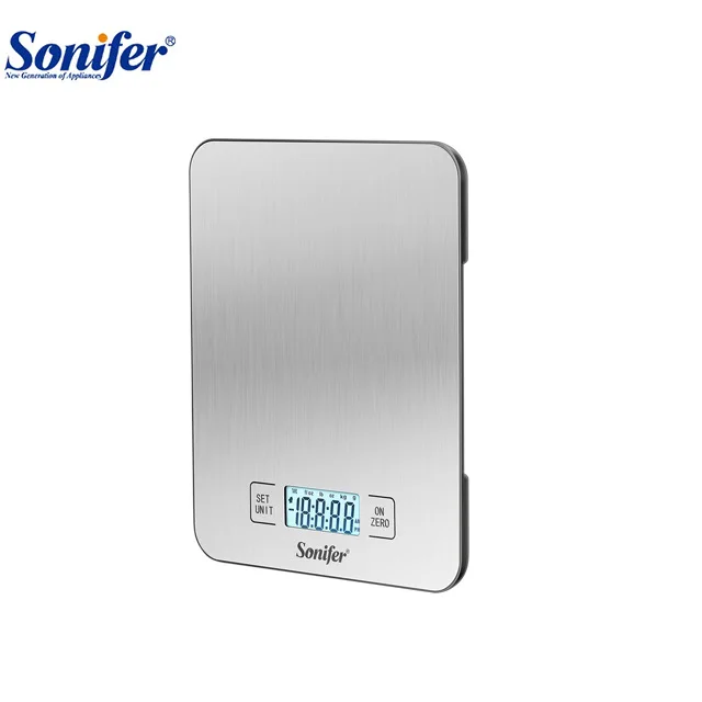 Sonifer SF-1901 новая платформа из нержавеющей стали чувствительные сенсорные кнопки небольшого ЖК-15 кг еда Вес цифровые кухонные весы